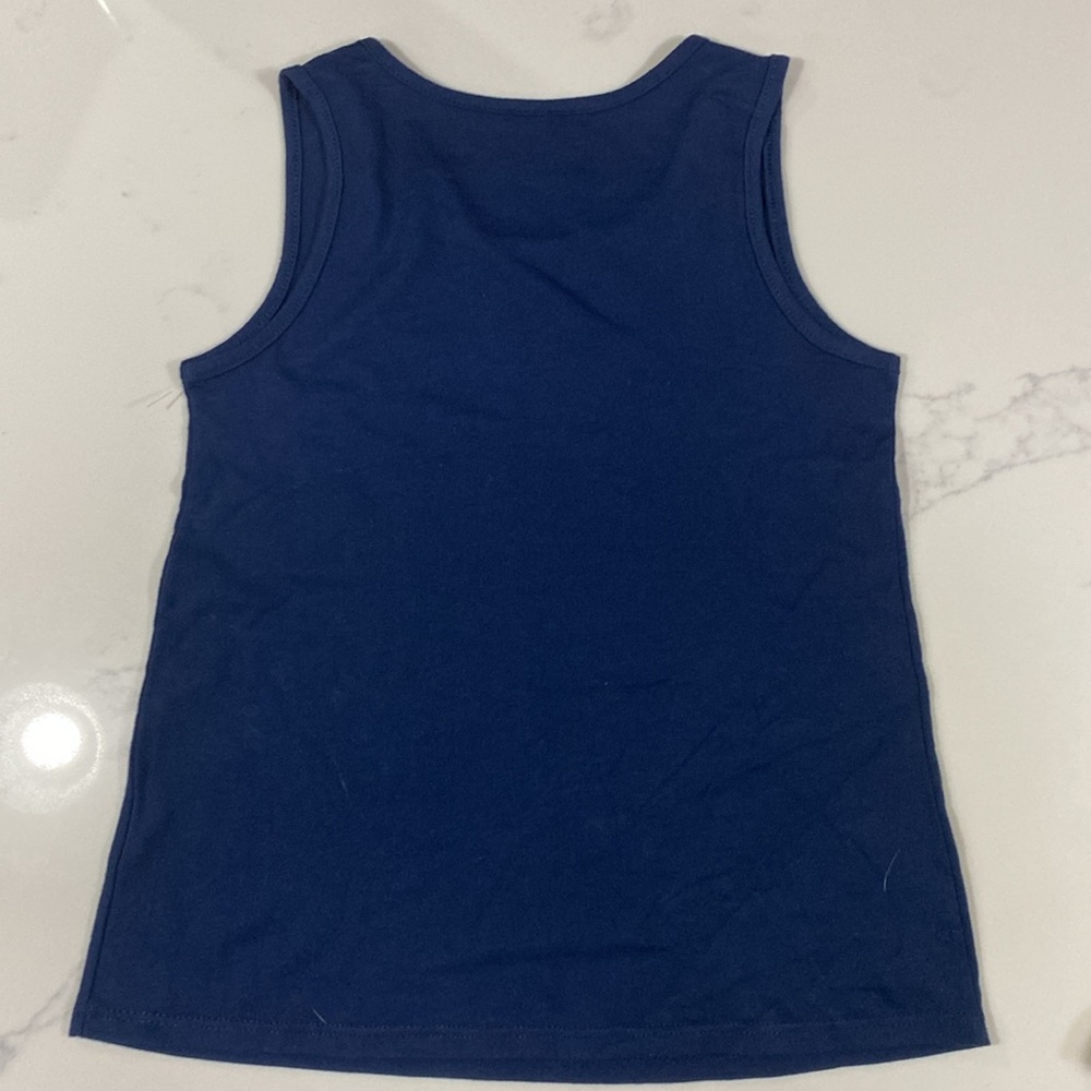 NWOT Navy tank top with red, white, and silver stars clearance sale - Picture 4 of 4